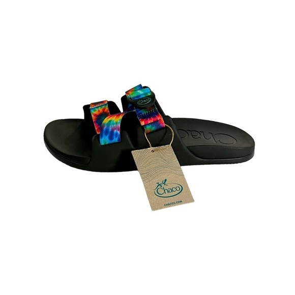 Chaco Men’s Slides Sandal Size 11 Dark Tie Dye NWT - Picture 1 of 9